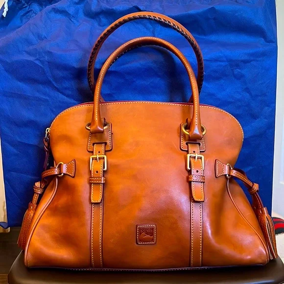 Dooney & bourke shop florentine domed buckle satchel